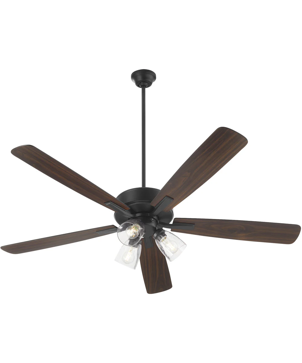 52" Ovation 3-light LED Ceiling Fan Matte Black - Image 2