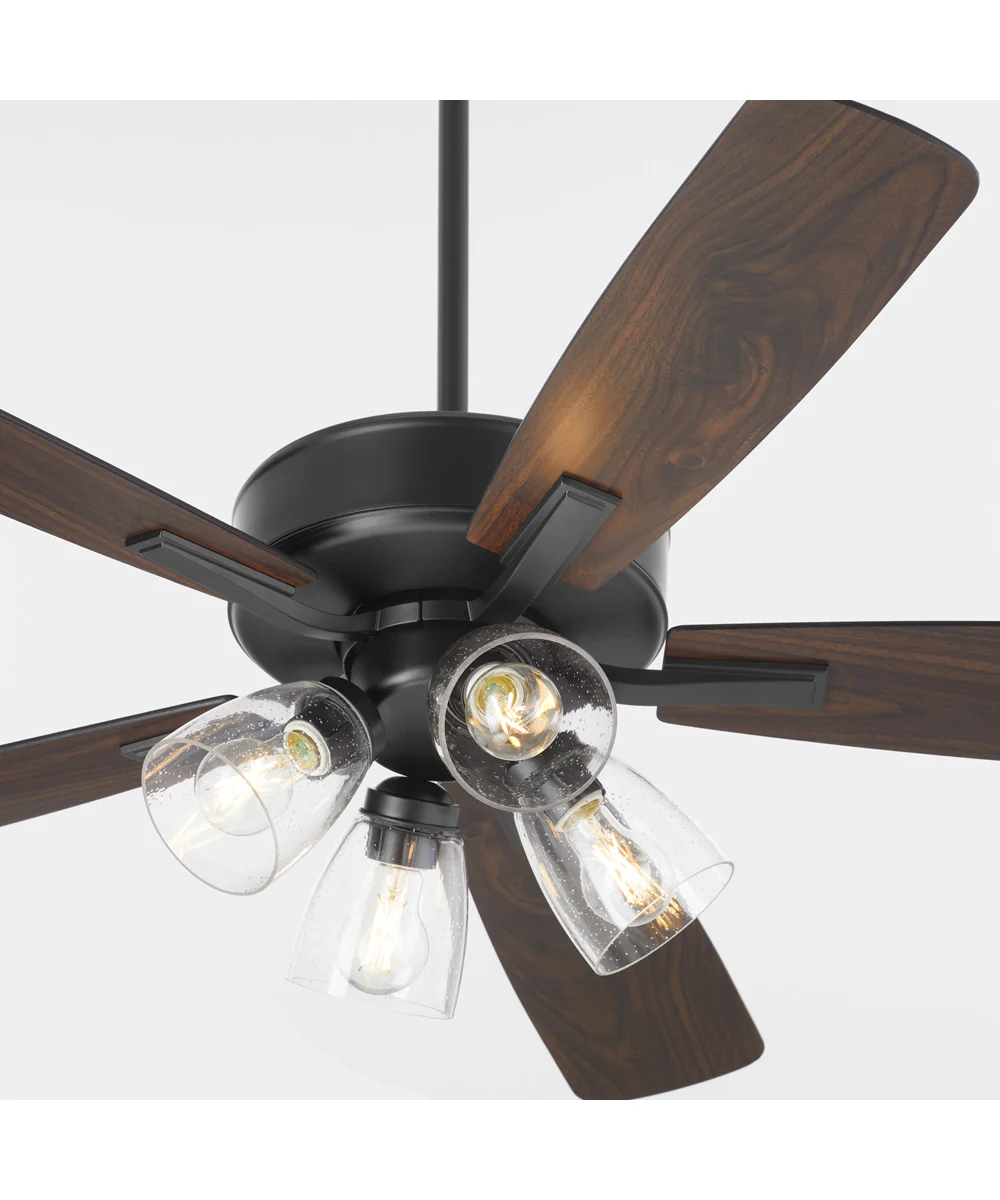 52" Ovation 4-light LED Ceiling Fan Matte Black - Image 3