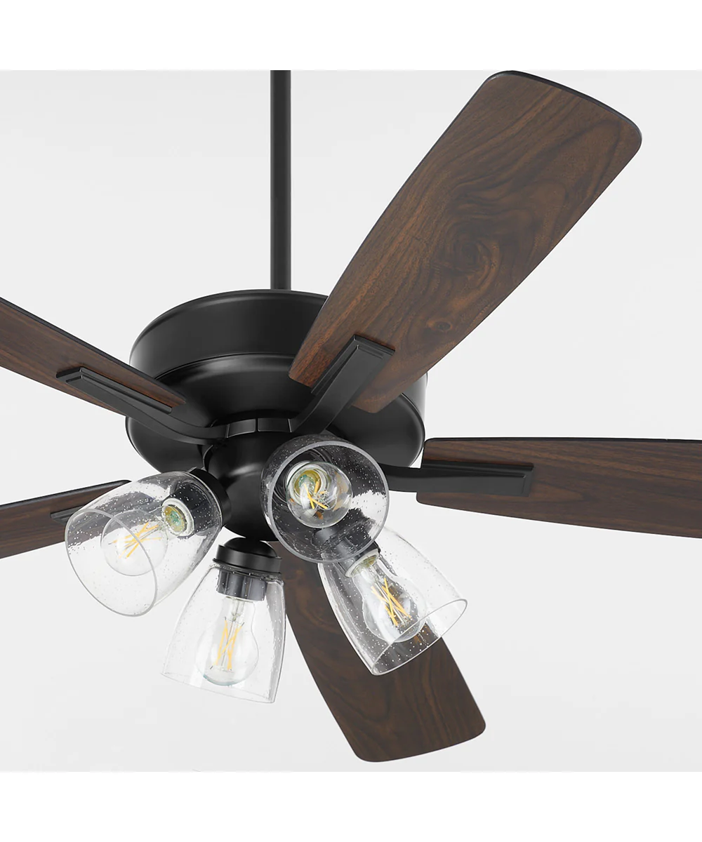 52" Ovation 4-light LED Ceiling Fan Matte Black - Image 4