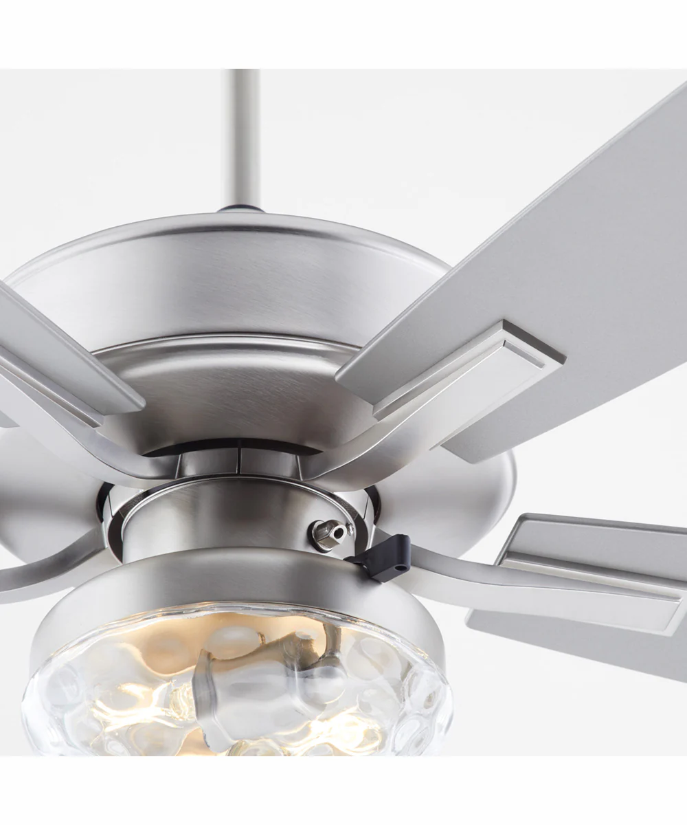 52" Ovation Patio 2-light LED Indoor/Outdoor Patio Ceiling Fan Satin Nickel - Image 4