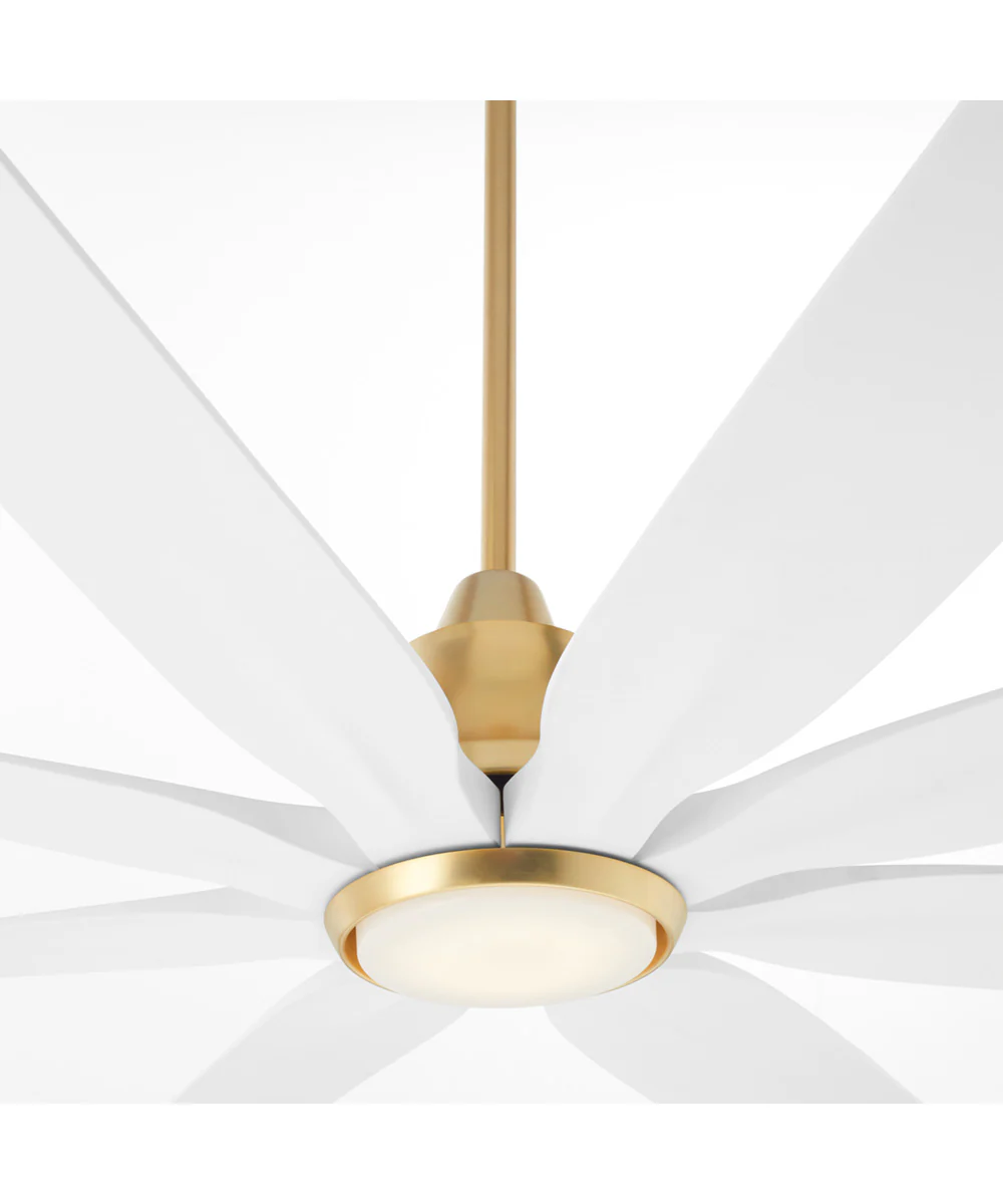 60" Rosales 1-light LED Patio Ceiling Fan Aged Brass - Image 5