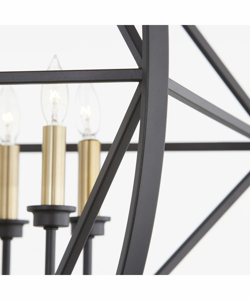 6-light Pendant Textured Black - Image 2