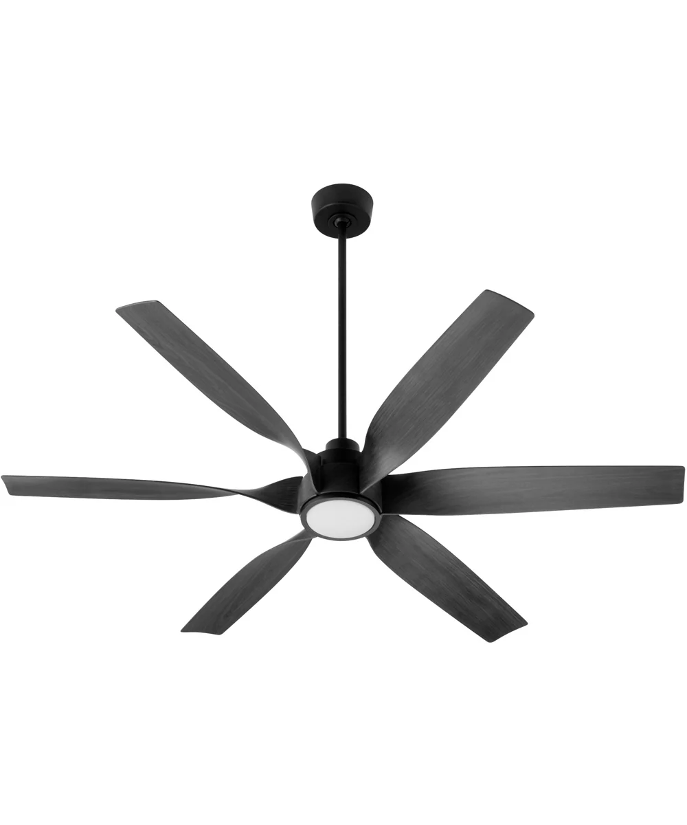 60" Kimbo 1-light LED Patio Ceiling Fan Matte Black - Image 2