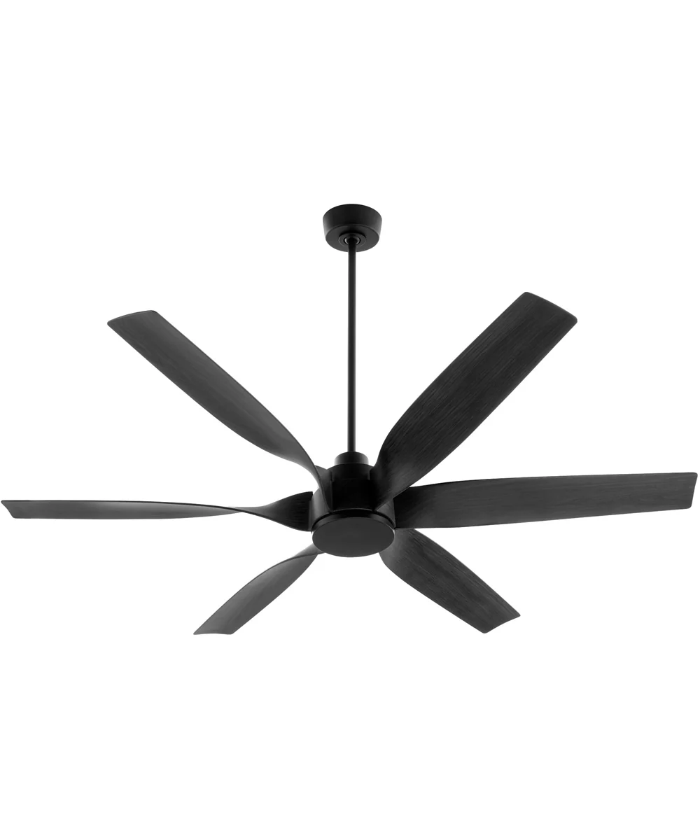60" Kimbo 1-light LED Patio Ceiling Fan Matte Black - Image 4