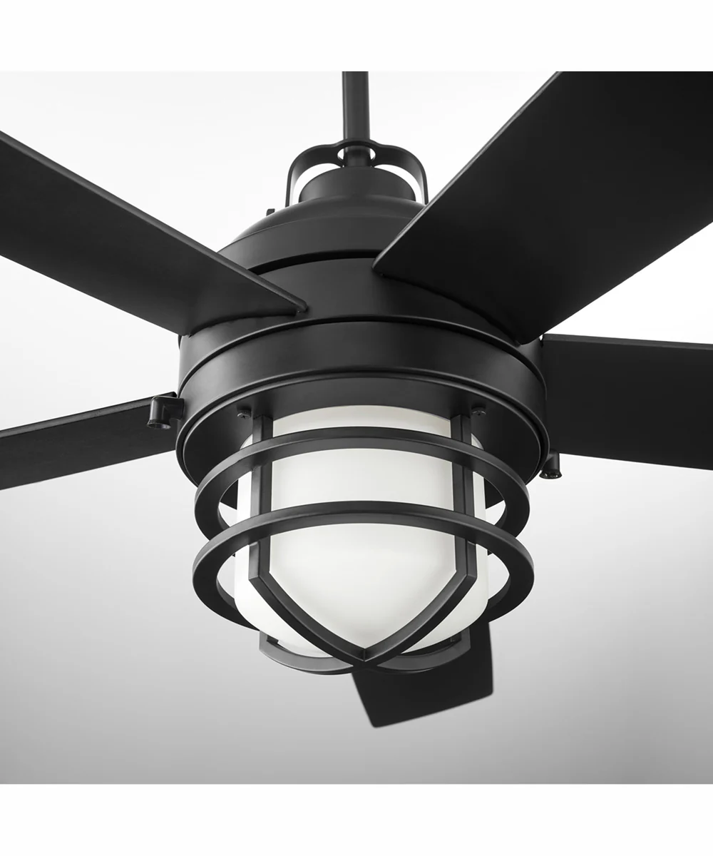 64" Niles 1-light LED Patio Indoor/Outdoor Ceiling Fan Matte Black - Image 2