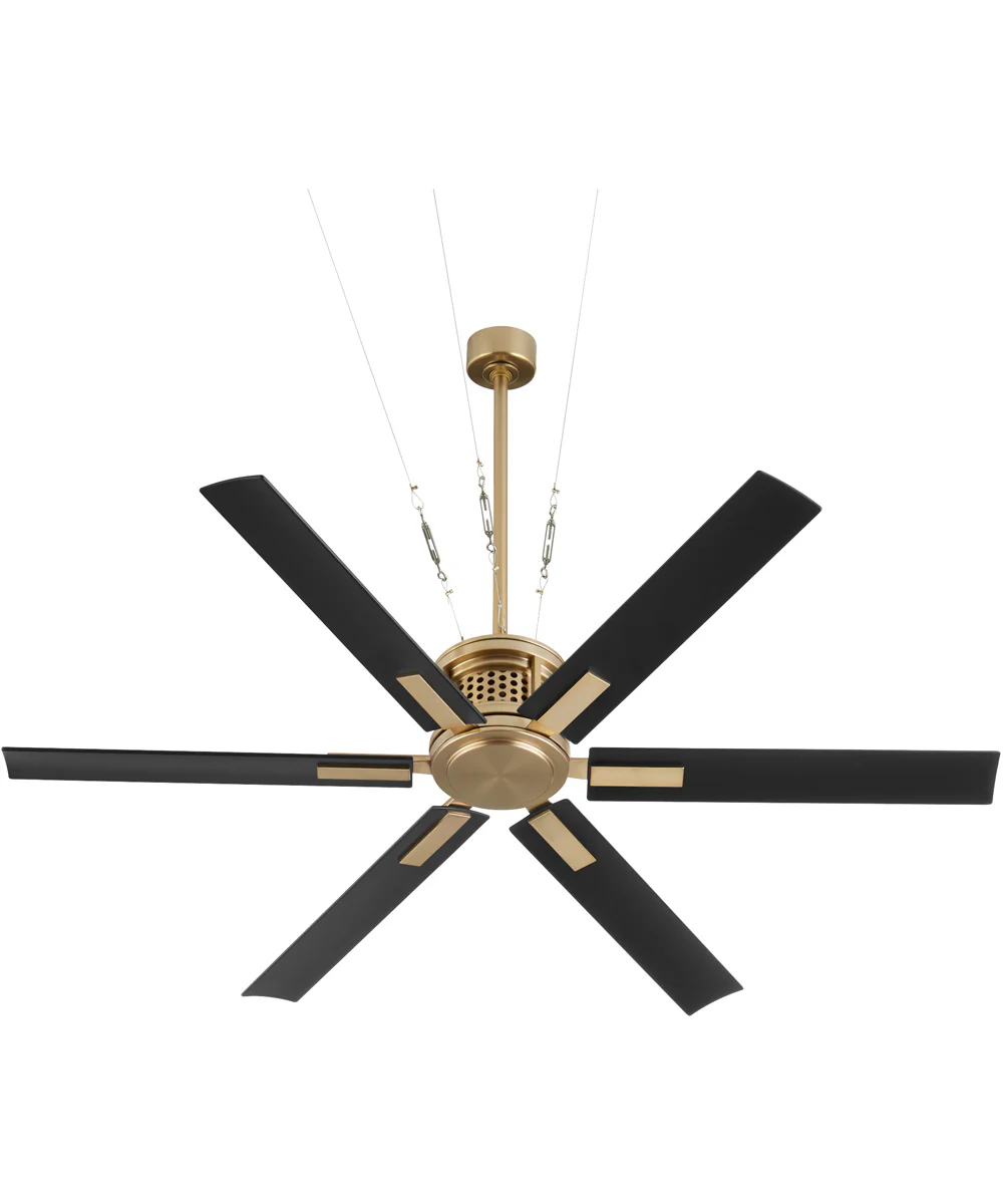 65" Zeus Patio Ceiling Fan Aged Brass - Image 4