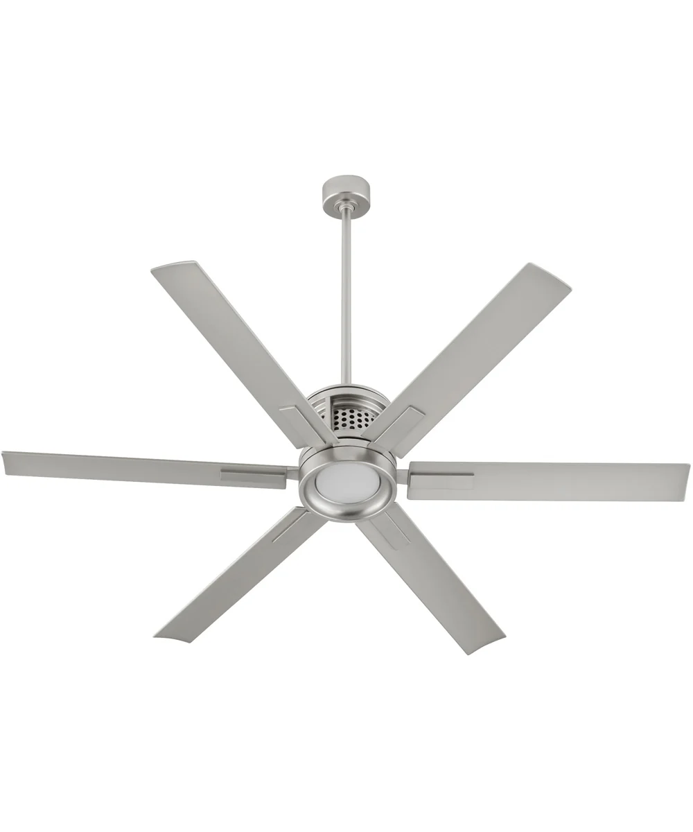 65" Zeus Patio Ceiling Fan Satin Nickel - Image 2