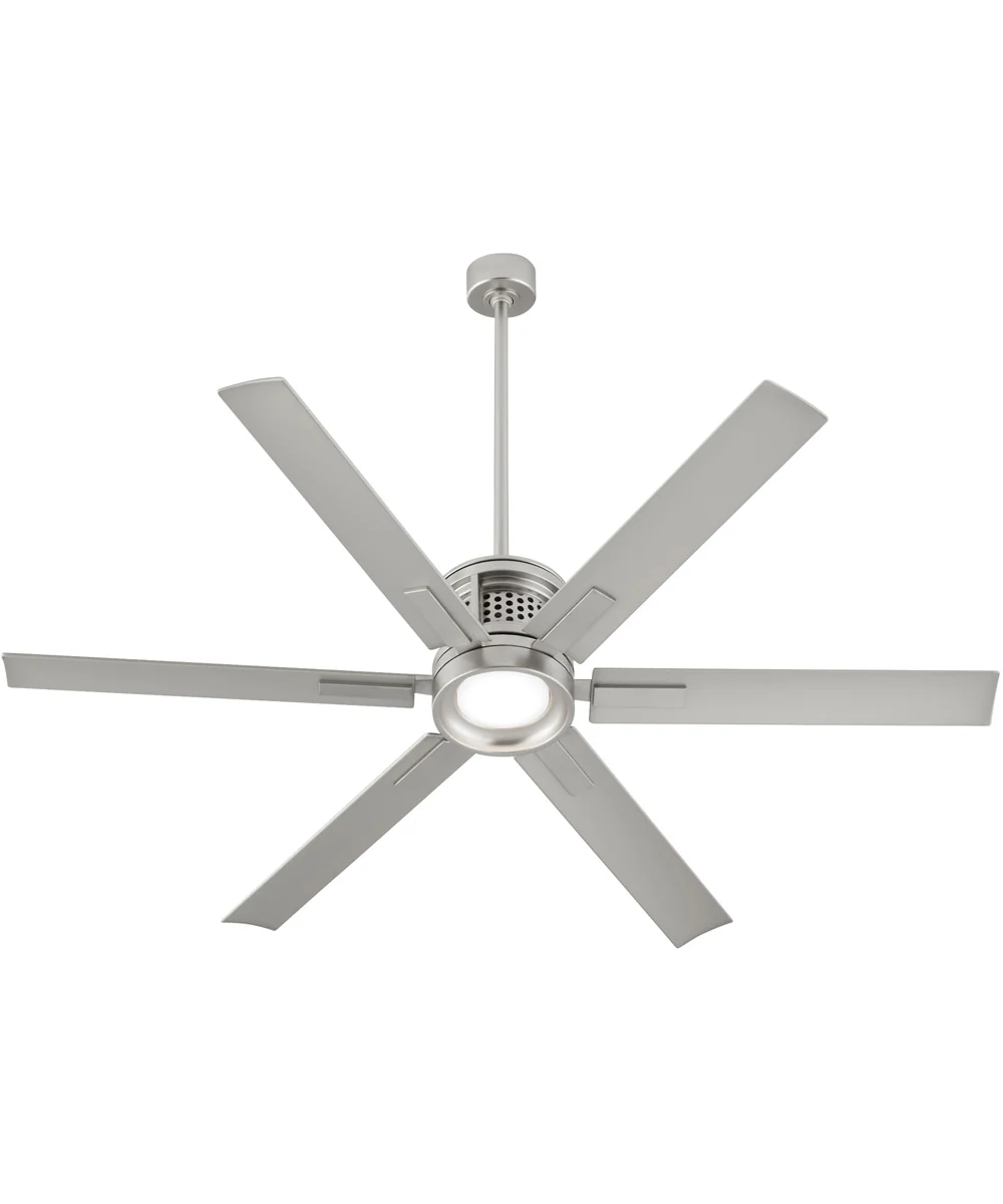 65" Zeus Patio Ceiling Fan Satin Nickel - Image 3