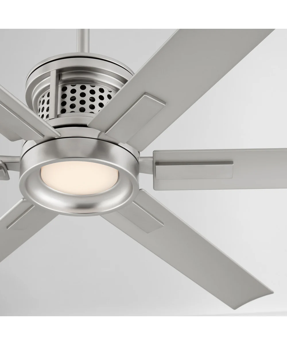 65" Zeus Patio Ceiling Fan Satin Nickel - Image 6
