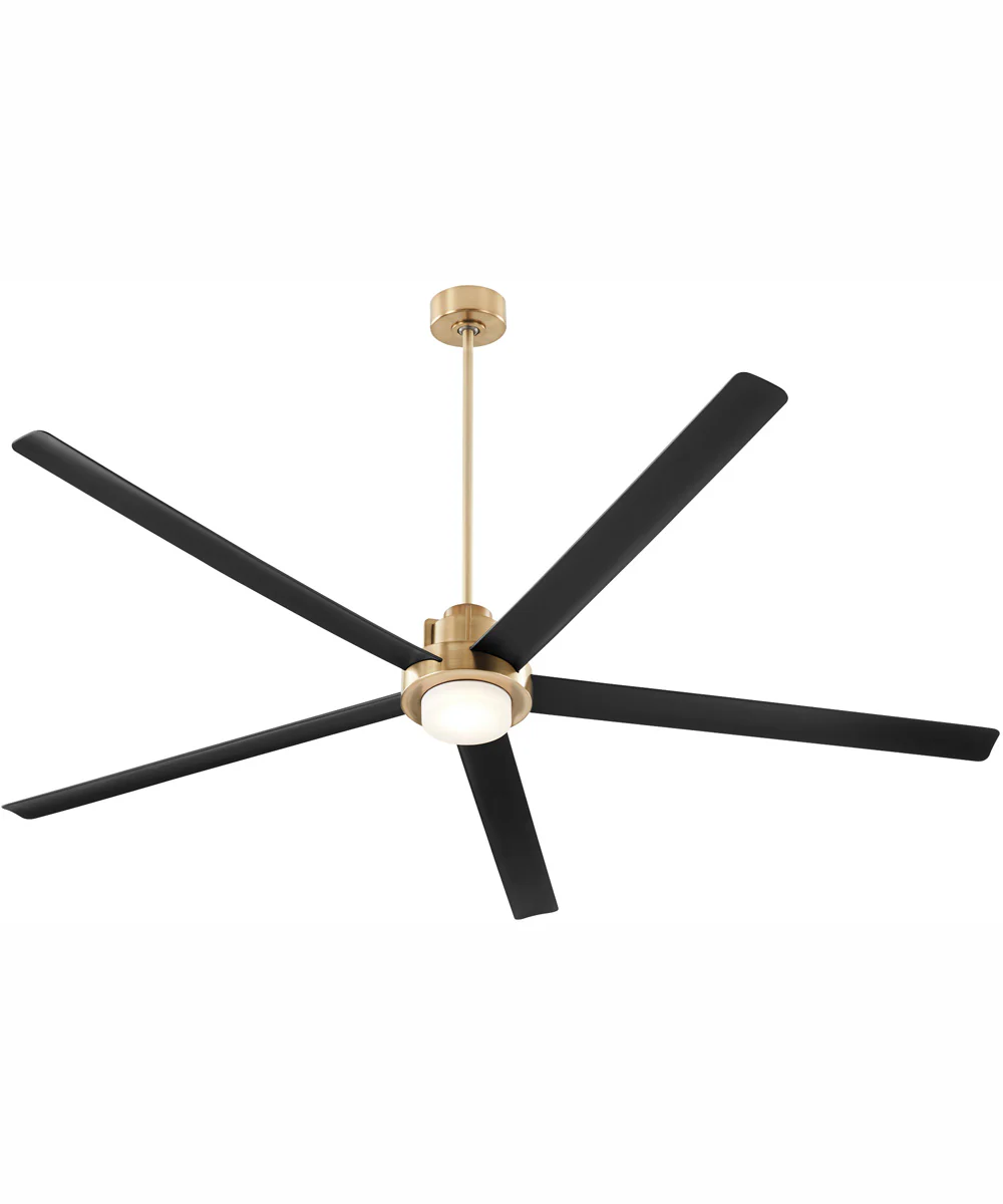 80" Revel Ceiling Fan Aged Brass - Image 2