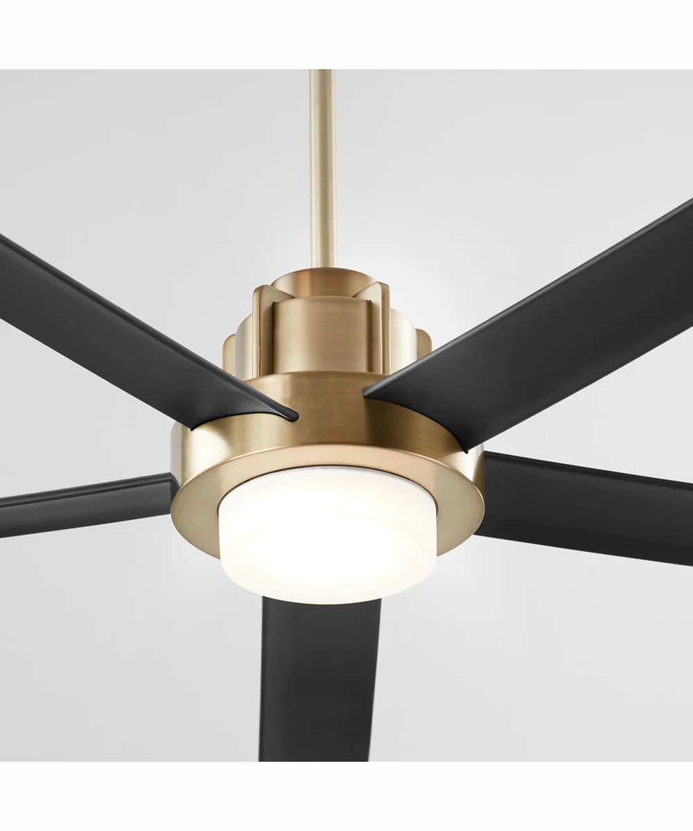 80" Revel Ceiling Fan Aged Brass - Image 4