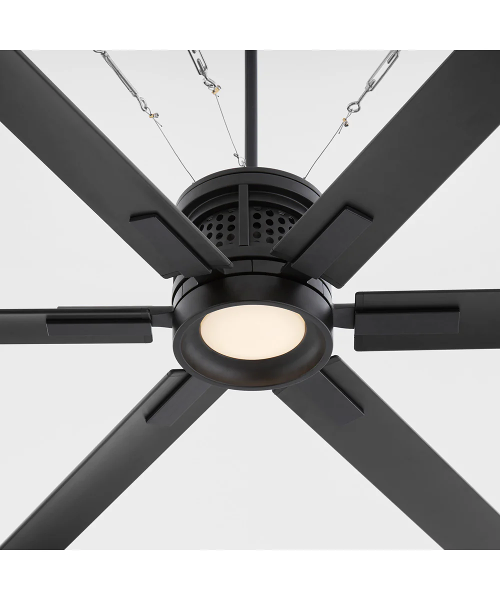 80" Zeus Patio Ceiling Fan Matte Black - Image 6
