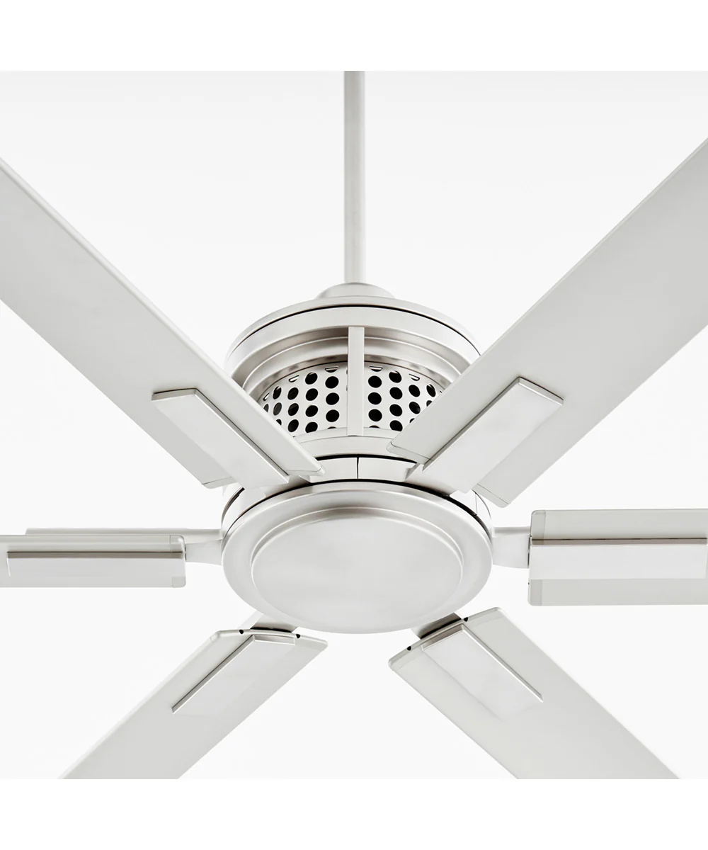 80" Zeus Patio Ceiling Fan Satin Nickel - Image 4