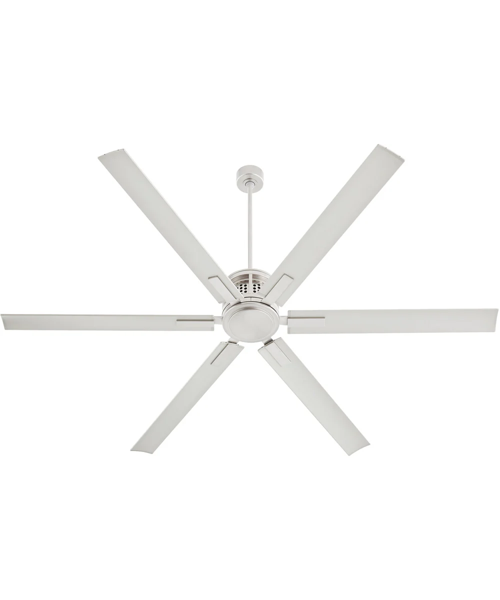 80" Zeus Patio Ceiling Fan Satin Nickel - Image 6