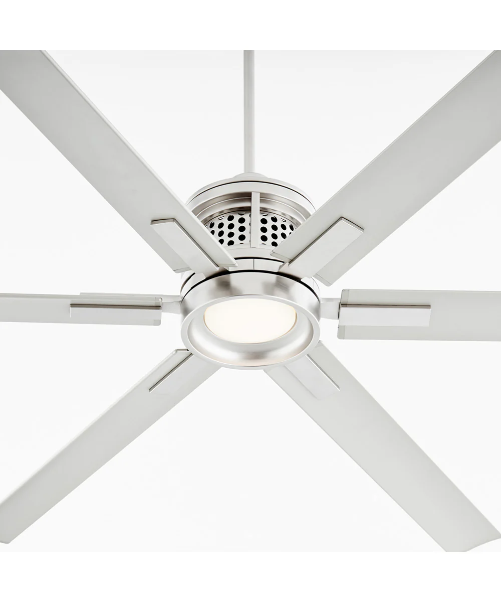 80" Zeus Patio Ceiling Fan Satin Nickel - Image 7