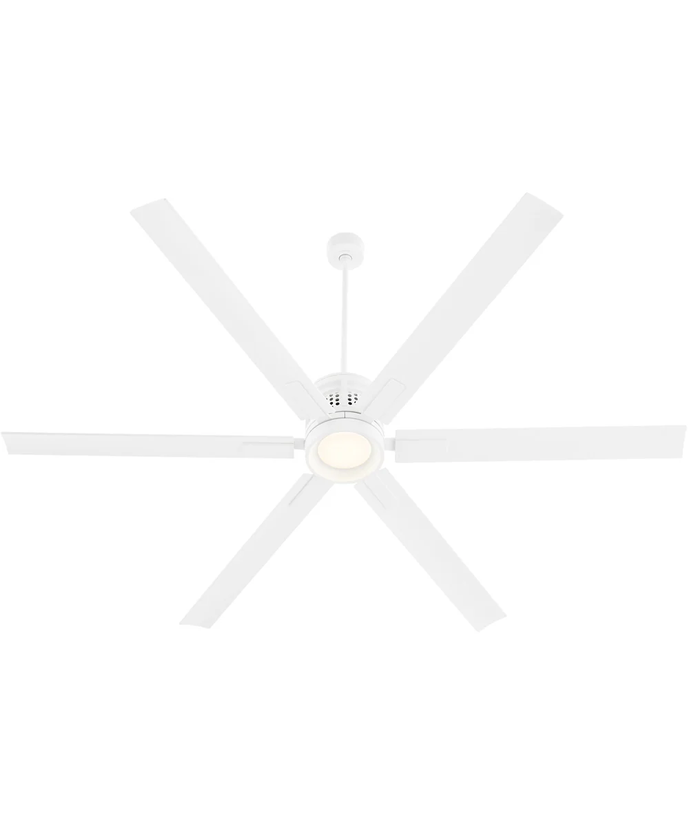 80" Zeus Patio Ceiling Fan Studio White - Image 6