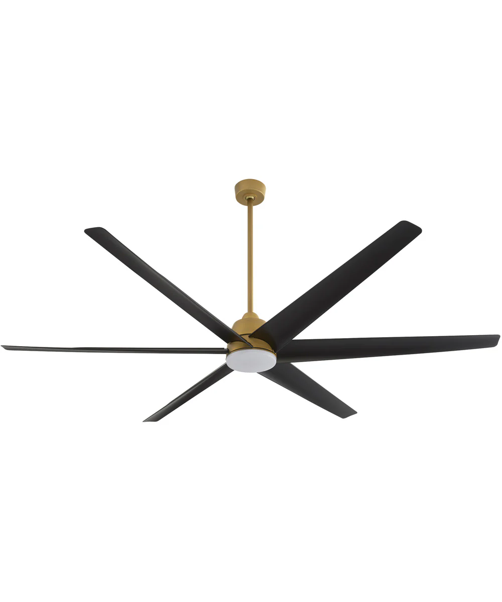 84" Spree Patio Ceiling Fan Brushed Brass - Image 2
