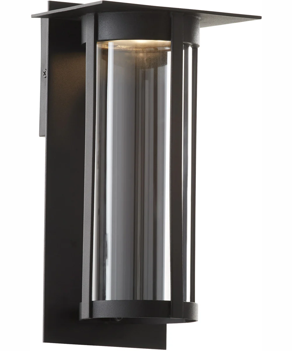 Abram 1-light LED Outdoor Wall Lantern Textured Black - Image 2