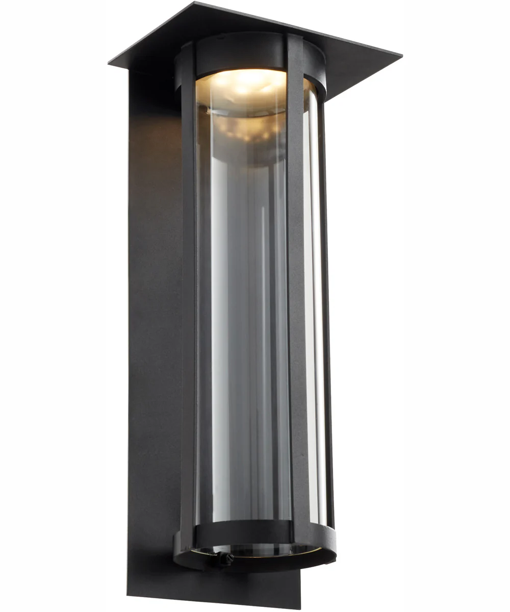 Abram 1-light LED Outdoor Wall Lantern Textured Black - Image 2