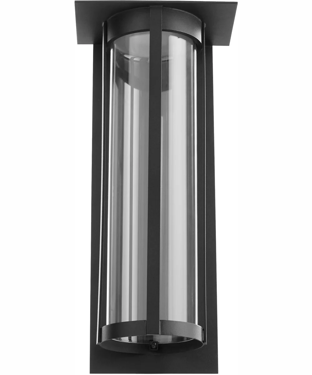 Abram 1-light LED Outdoor Wall Lantern Textured Black - Image 3