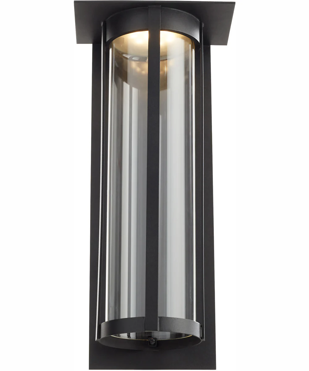 Abram 1-light LED Outdoor Wall Lantern Textured Black - Image 4