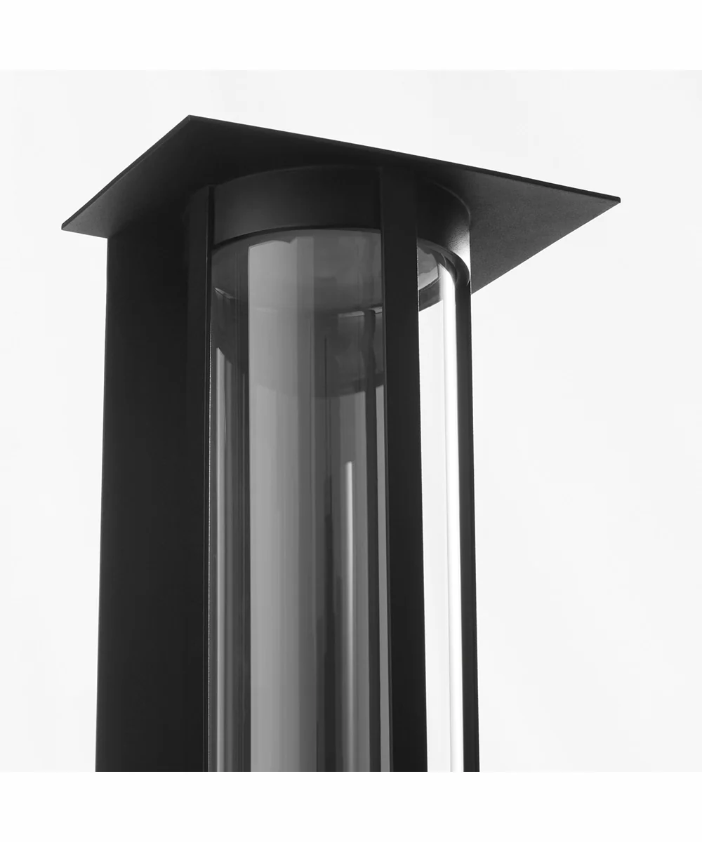 Abram 1-light LED Outdoor Wall Lantern Textured Black - Image 5