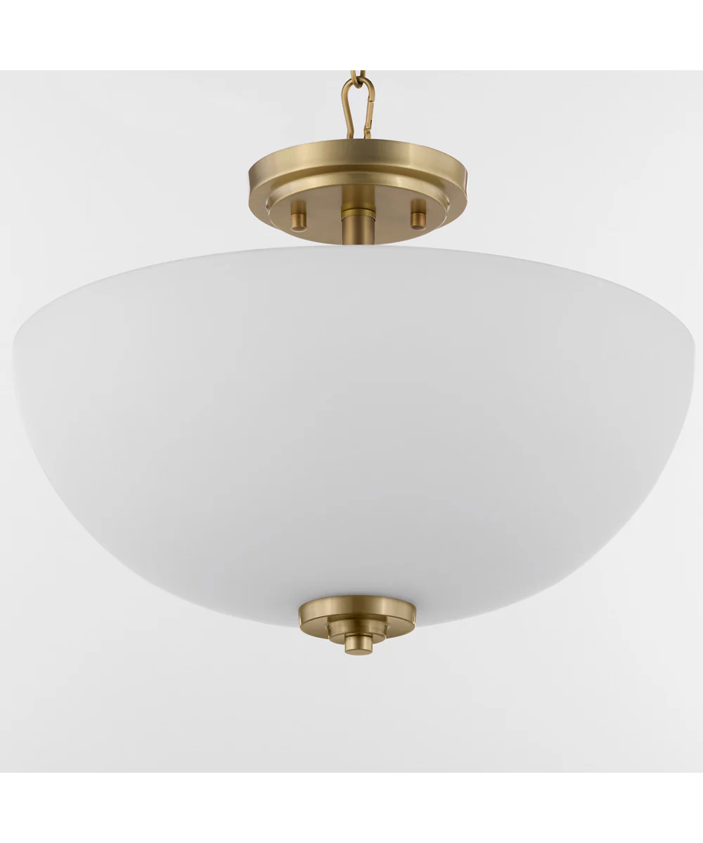 Adams 3-light Dual Mount Light Fixture Aged Brass - Image 3