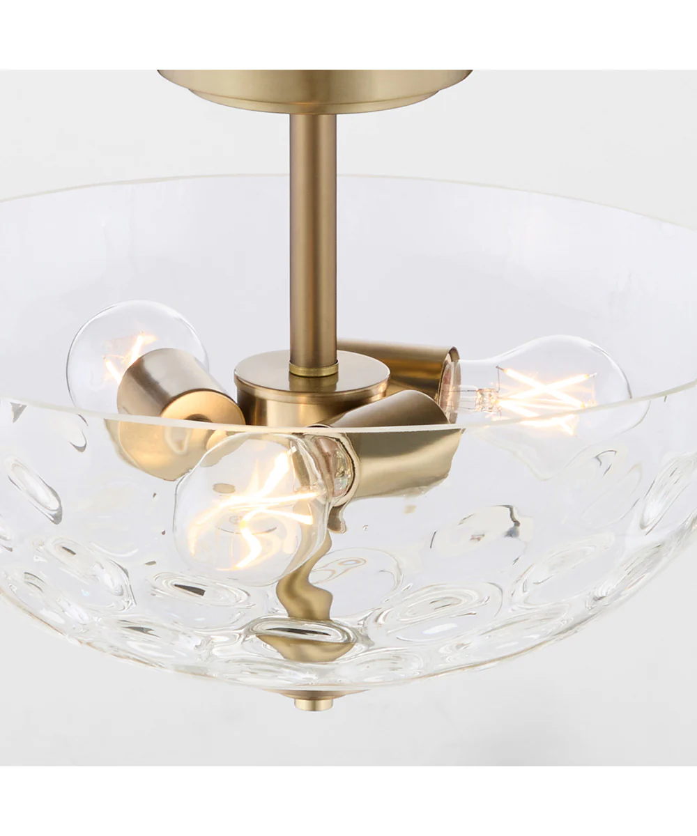 Adams 3-light Dual Mount Light Fixture Aged Brass - Image 4