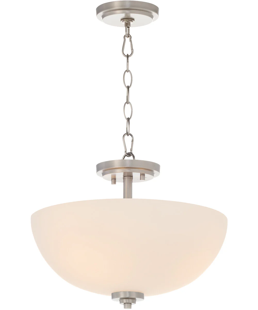 Adams 3-light Dual Mount Light Fixture Satin Nickel - Image 2