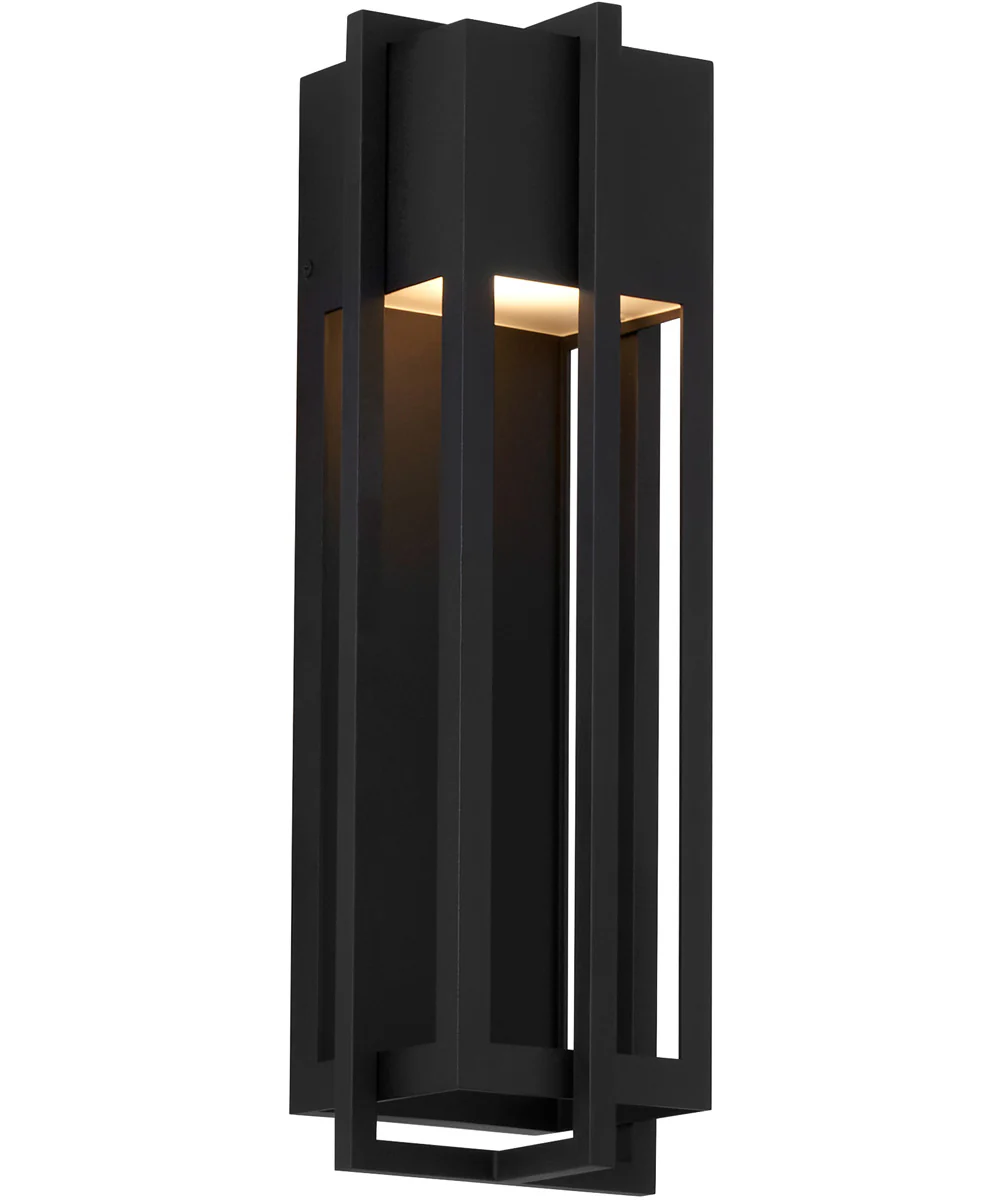 Al Fresco 1-light LED Wall Mount Light Fixture Textured Black - Image 2
