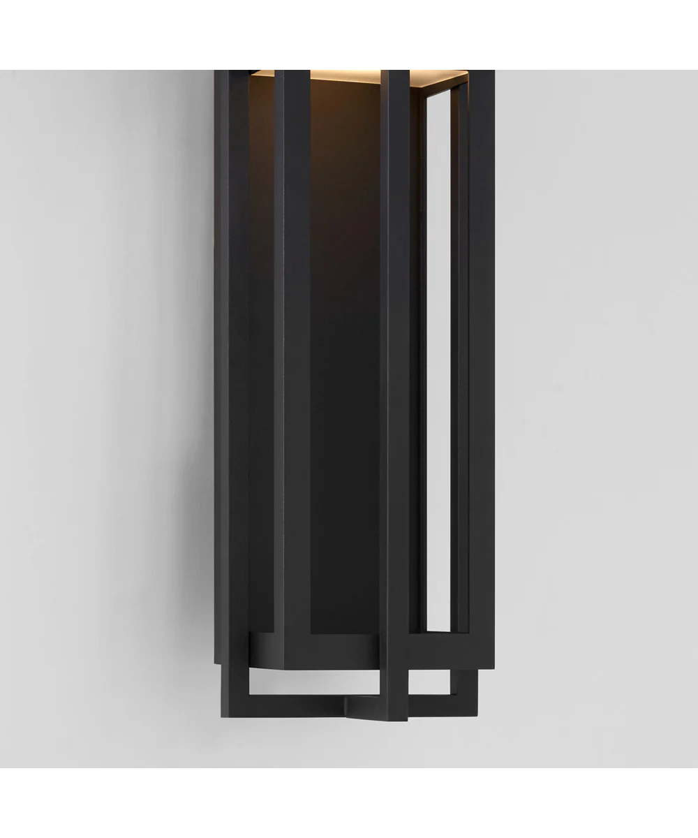 Al Fresco 1-light LED Wall Mount Light Fixture Textured Black - Image 4