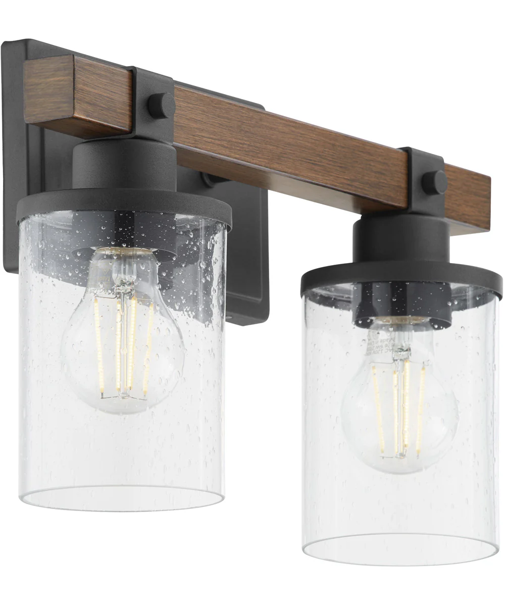 Alpine 2-light Bath Vanity Light Textured Black Walnut - Image 3