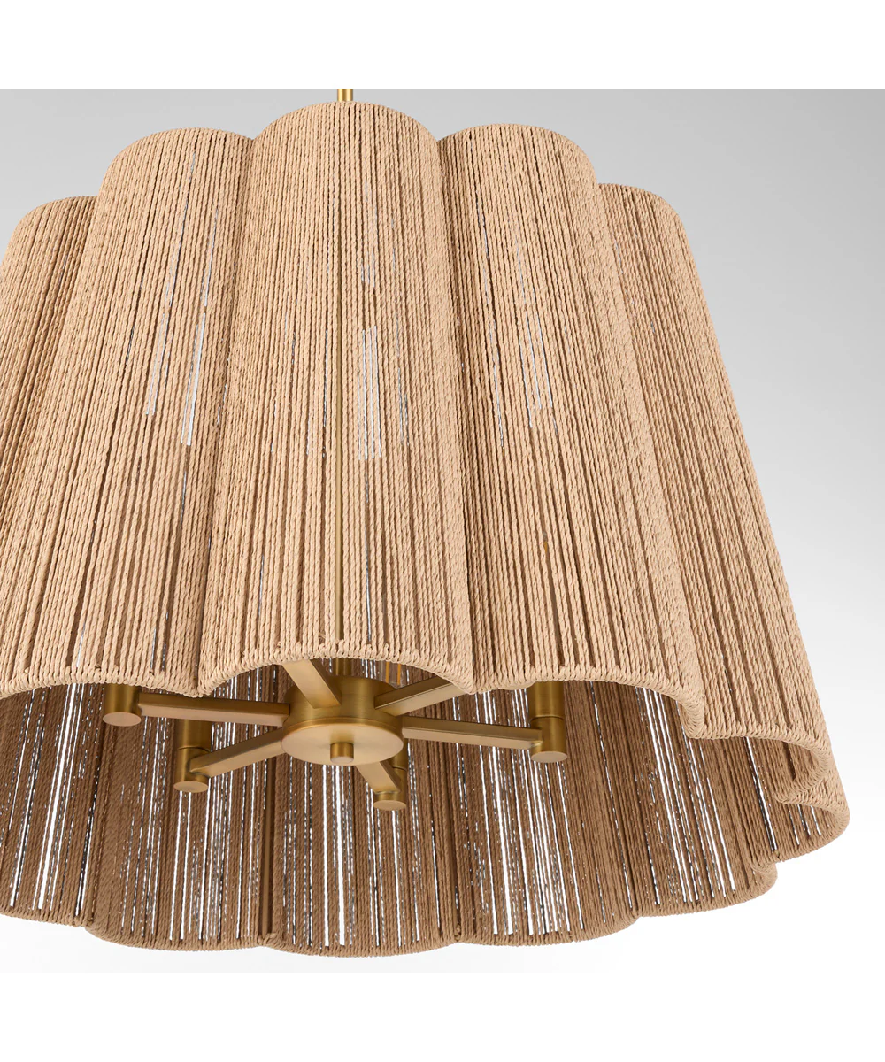 Anton 6-light Pendant Brushed Brass - Image 3