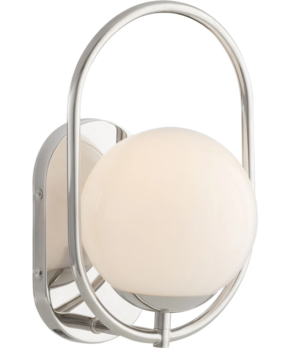 Belmont 1-light Wall Mount Light Fixture Polished Nickel - Image 2