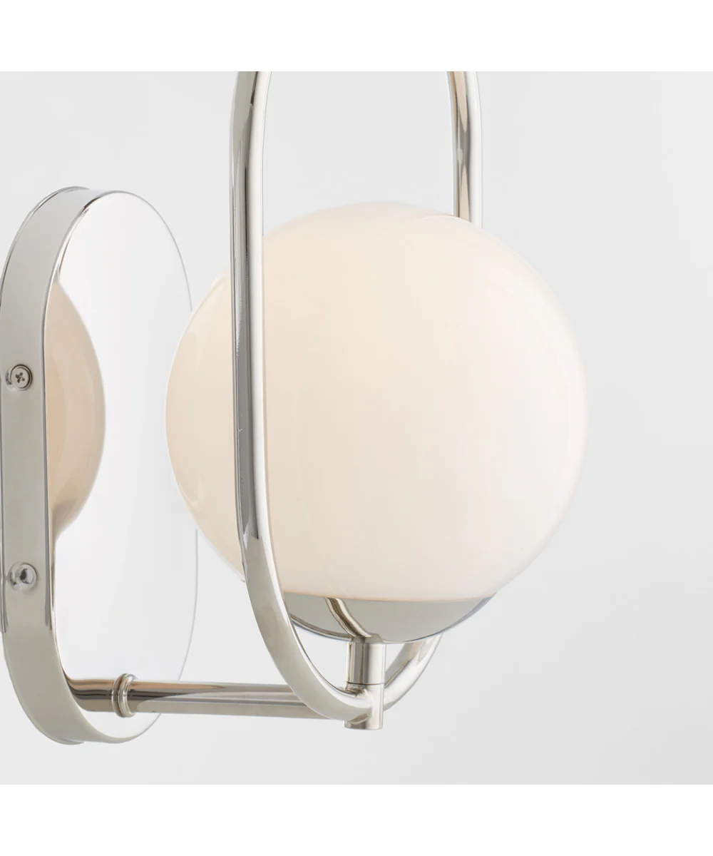 Belmont 1-light Wall Mount Light Fixture Polished Nickel - Image 4