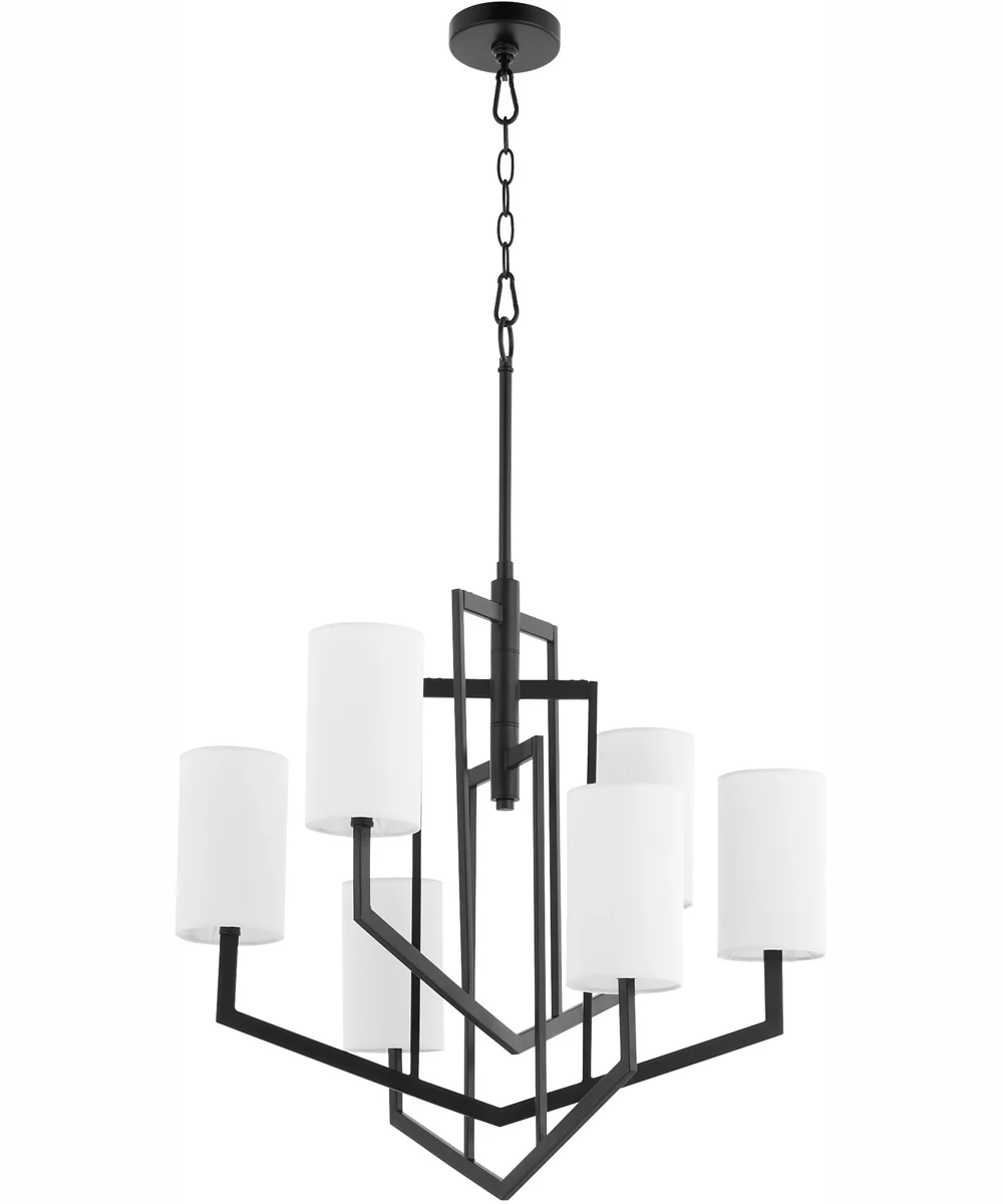 Bolivar 6-light Chandelier Matte Black