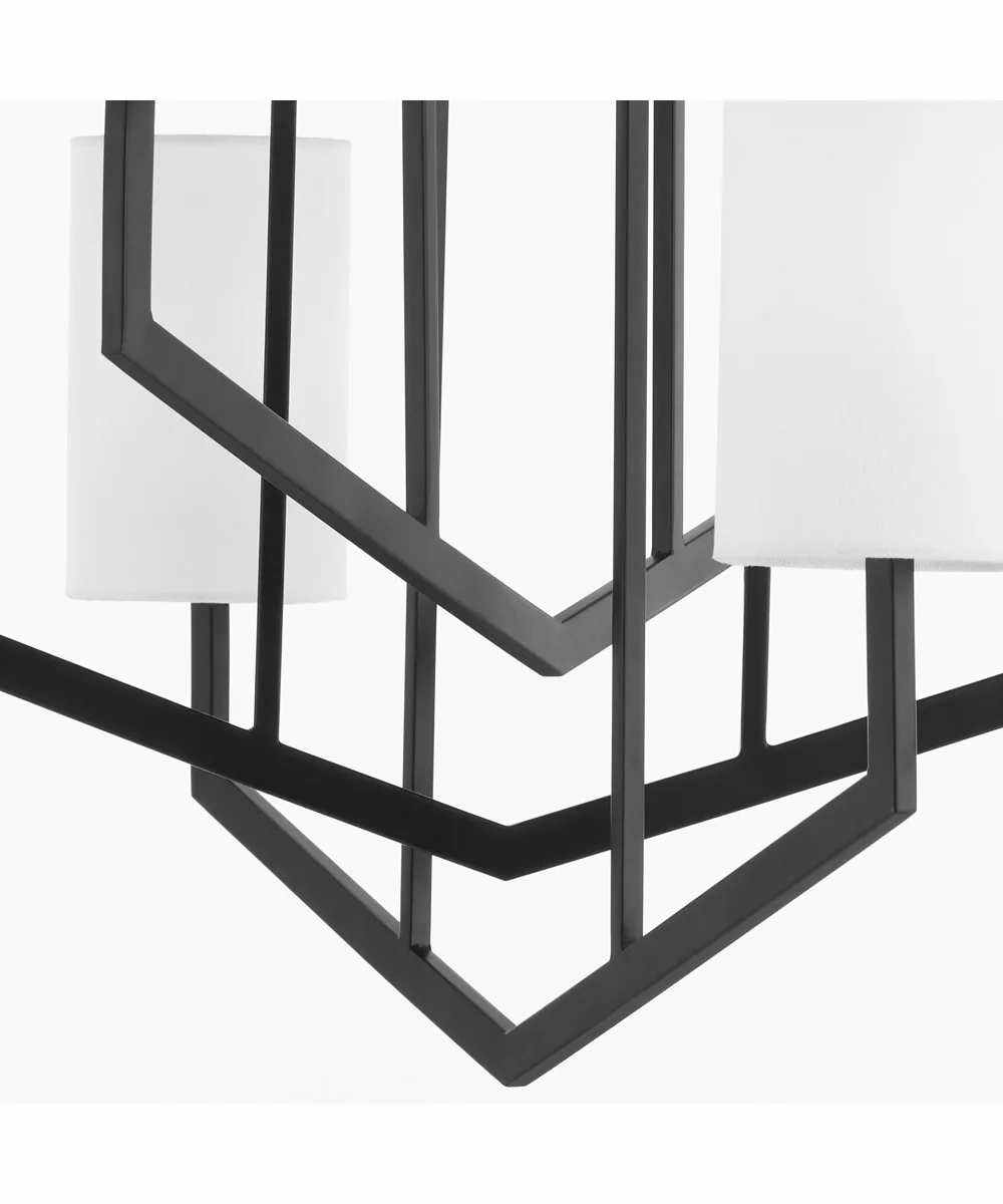 Bolivar 6-light Chandelier Matte Black - Image 3