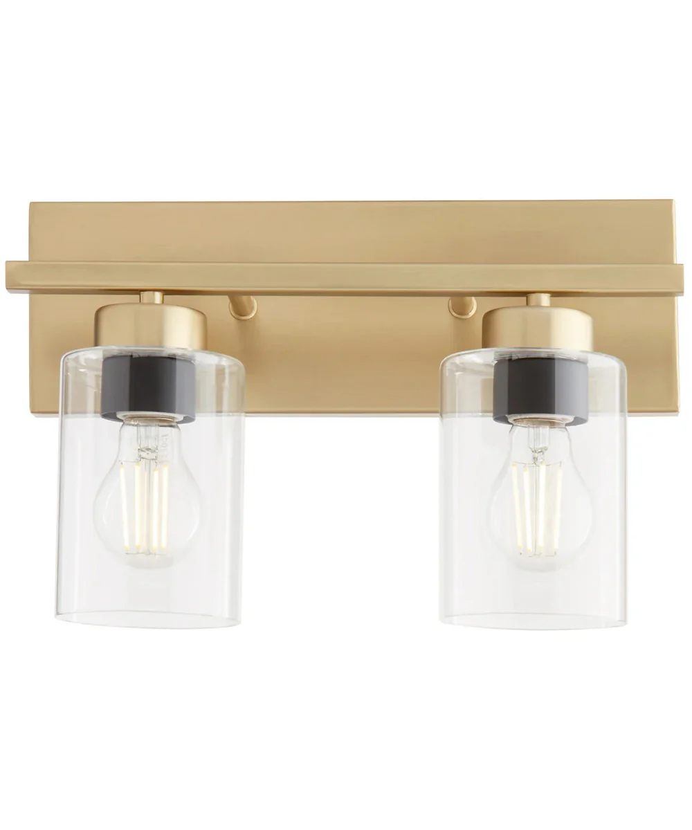Carter 2-light Bath Vanity Light Aged Brass - Image 5