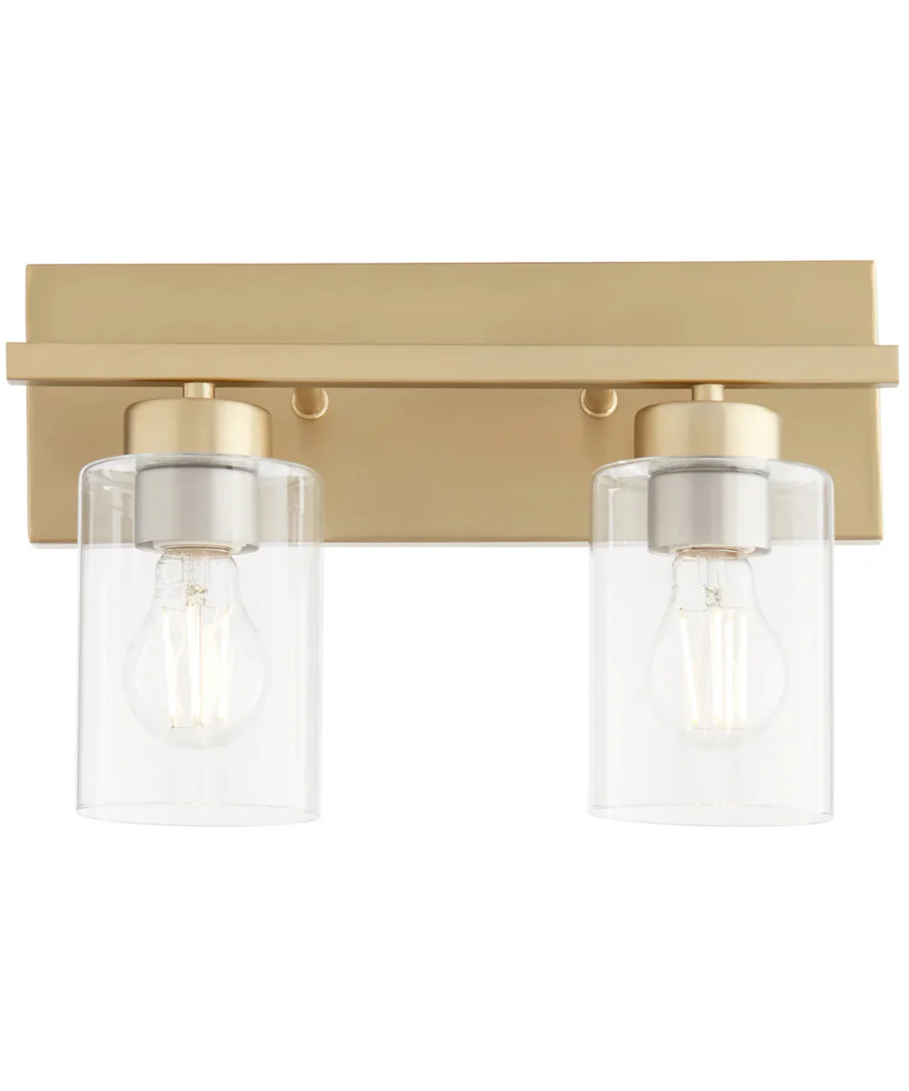 Carter 2-light Bath Vanity Light Aged Brass - Image 8