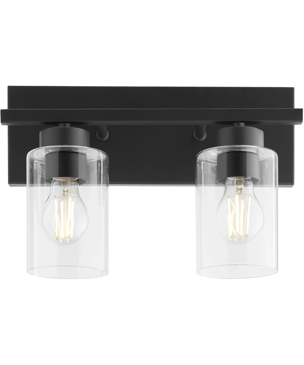 Carter 2-light Bath Vanity Light Matte Black - Image 2