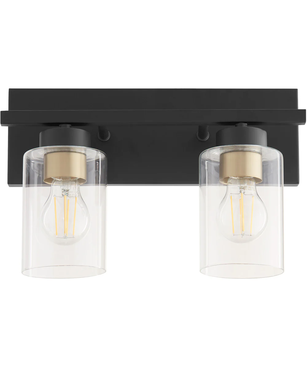 Carter 2-light Bath Vanity Light Matte Black - Image 7