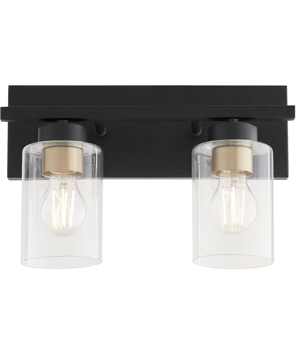 Carter 2-light Bath Vanity Light Matte Black - Image 8