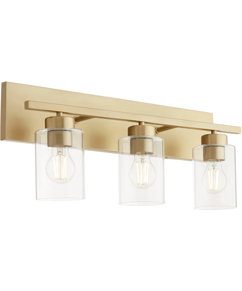 Carter 3-light Bath Vanity Light Aged Brass - Image 2
