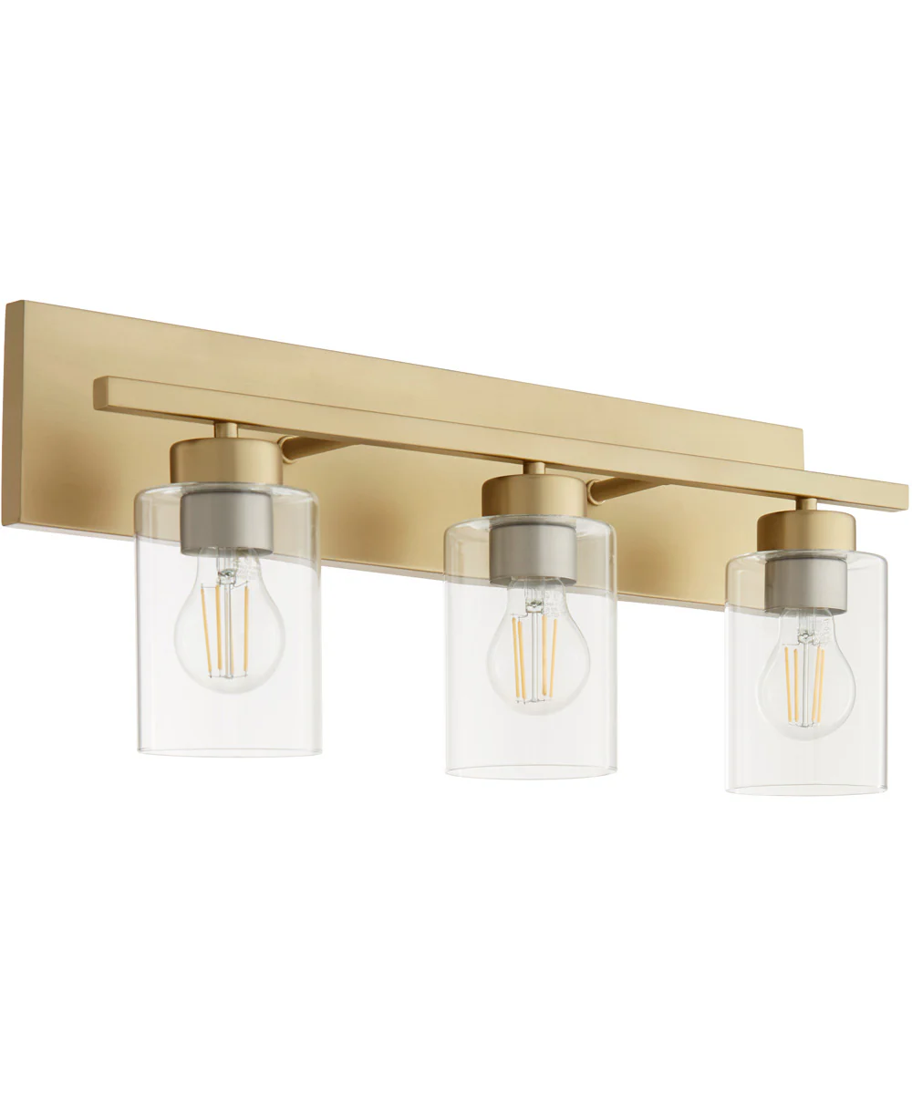 Carter 3-light Bath Vanity Light Aged Brass - Image 7