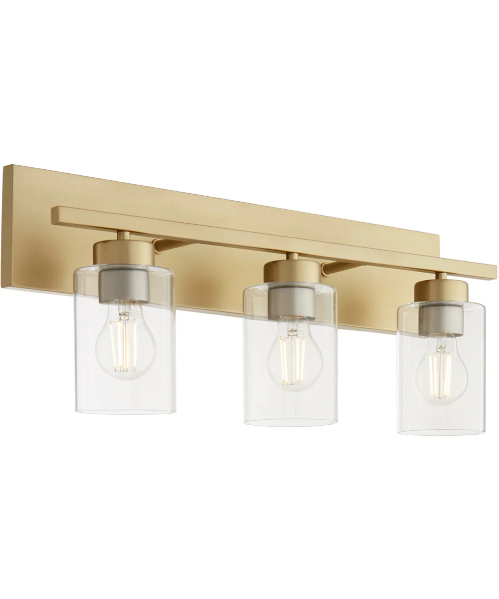 Carter 3-light Bath Vanity Light Aged Brass - Image 8