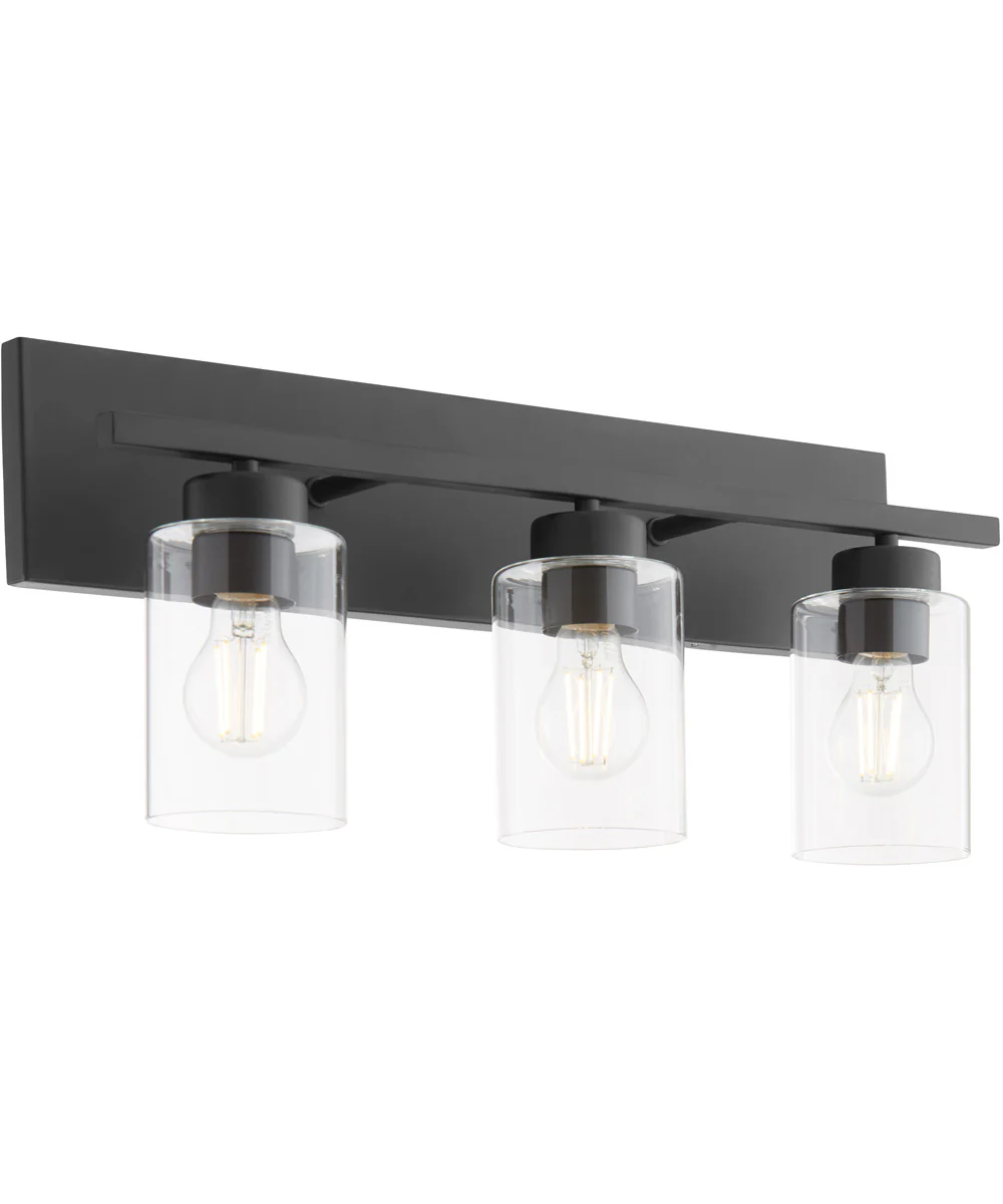 Carter 3-light Bath Vanity Light Matte Black - Image 2