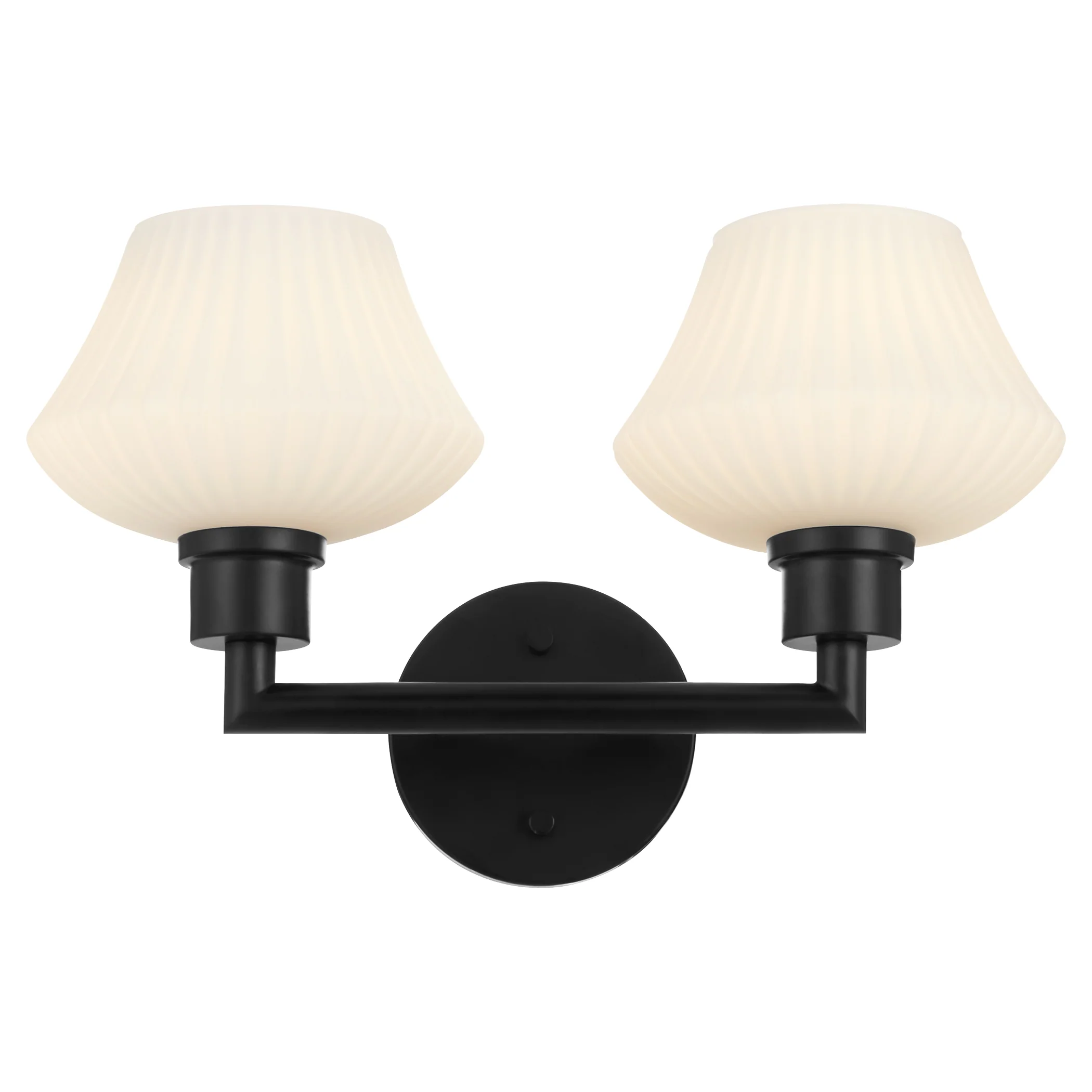 Cassini 2-light Bath Vanity Light Matte Black - Image 3