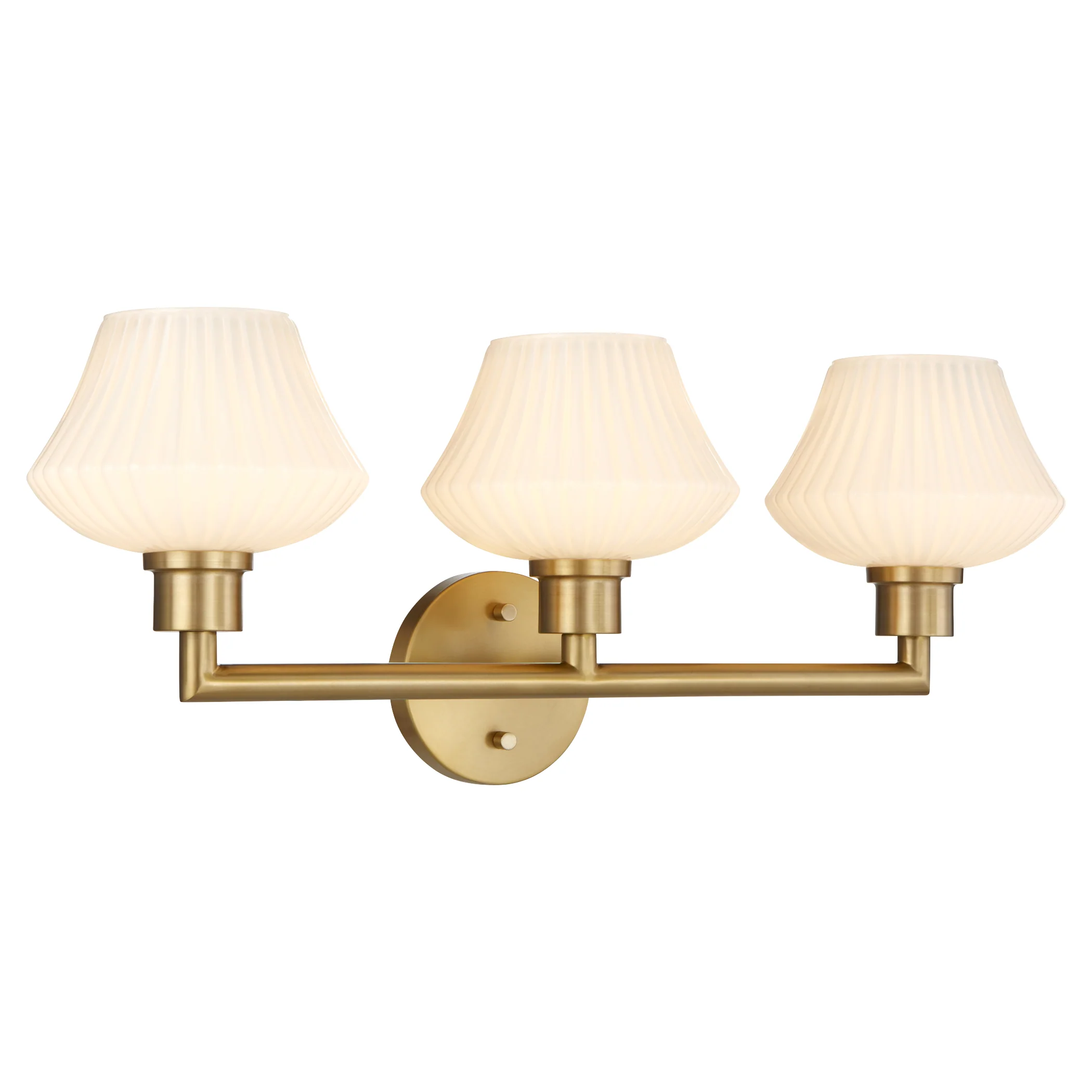 Cassini 3-light Bath Vanity Light Aged Brass - Image 4