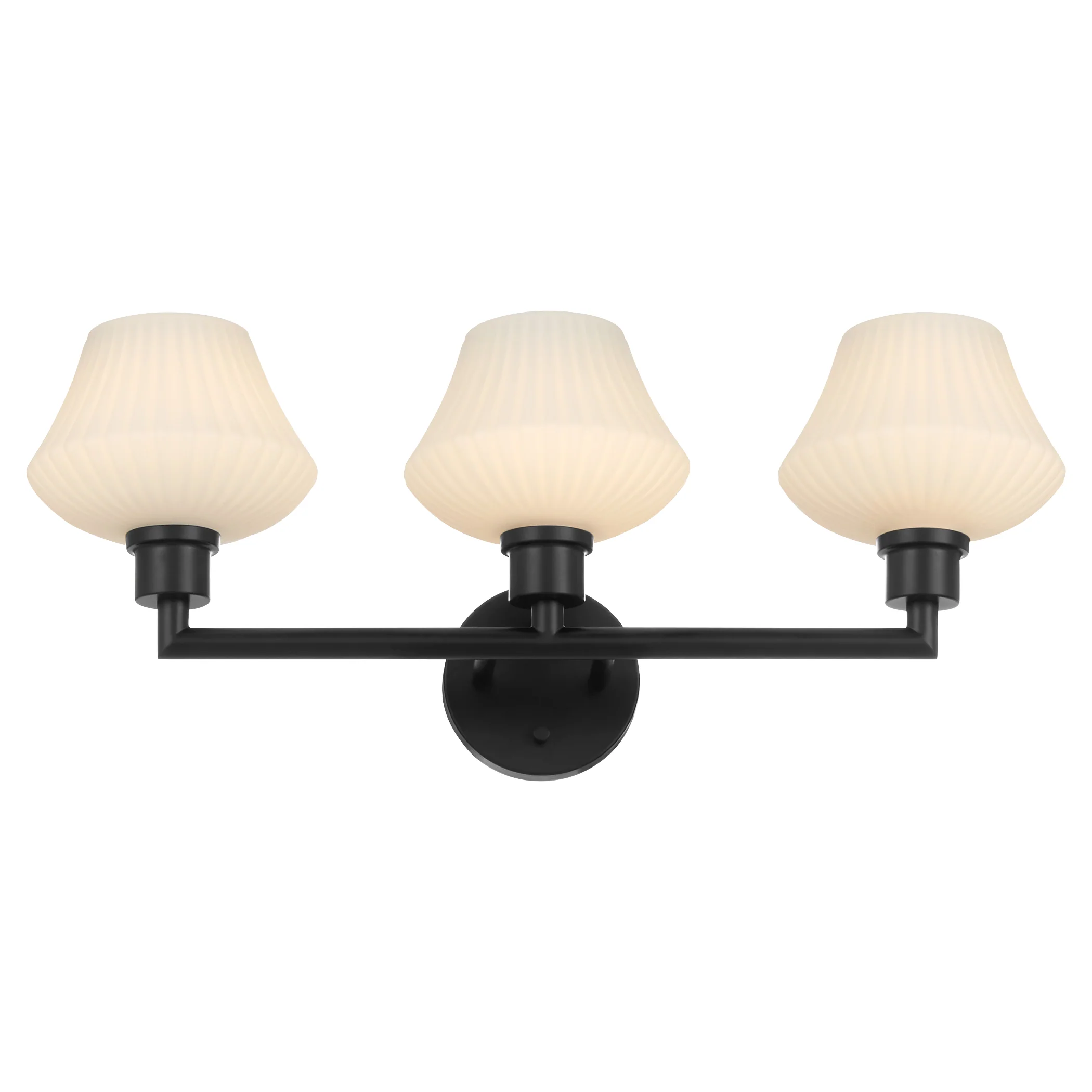 Cassini 3-light Bath Vanity Light Matte Black - Image 3