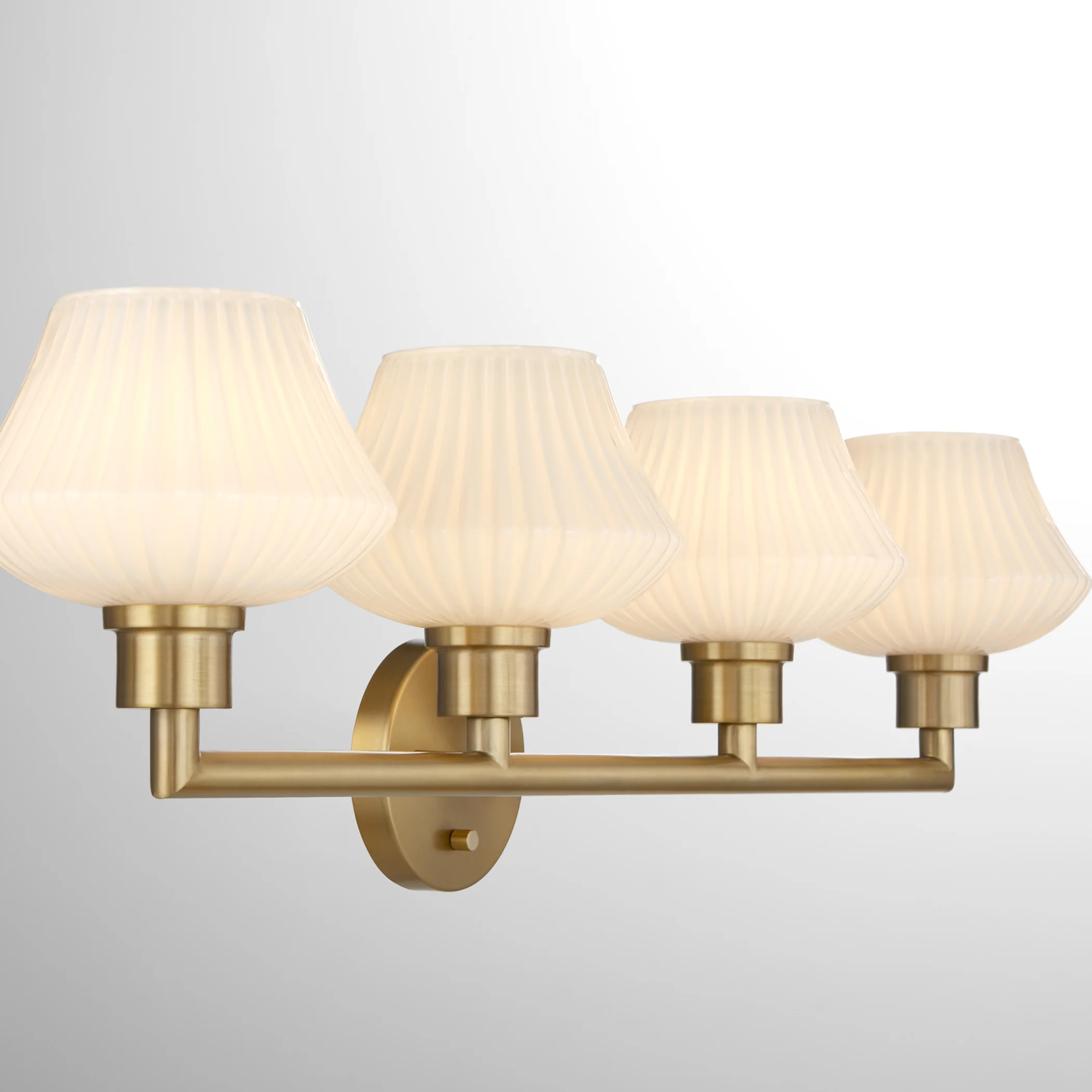 Cassini 4-light Bath Vanity Light Aged Brass - Image 4